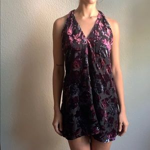 Velvet Floral Dress from Urban Outfitters